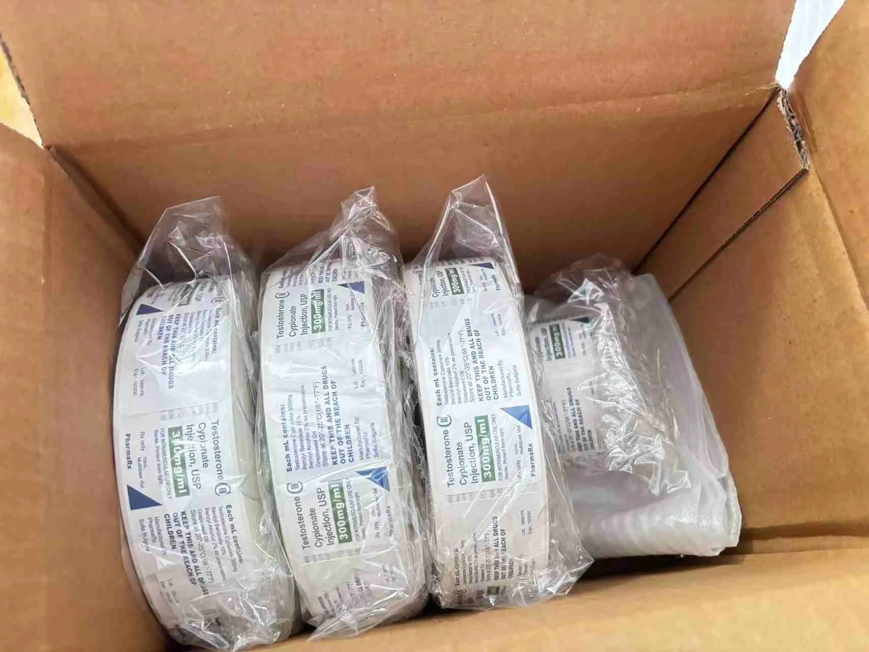 Label medis sing bakal dikirim menyang Amerika Serikat