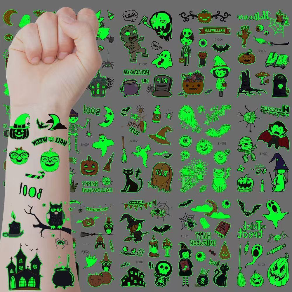 Wengi halloween glow tato stiker