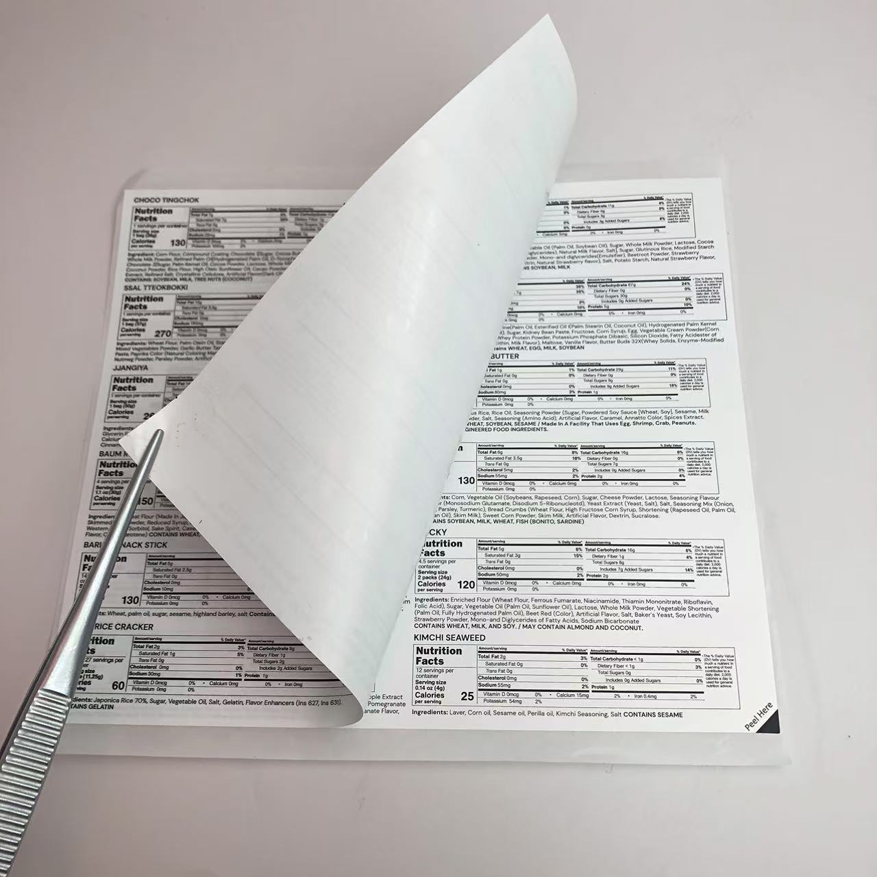 Tambahan Label 2 Lapisan